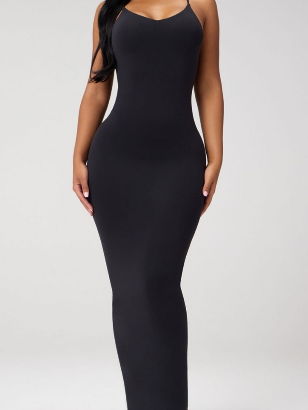 Fabletics Strappy Seamless Maxi Dress - Black